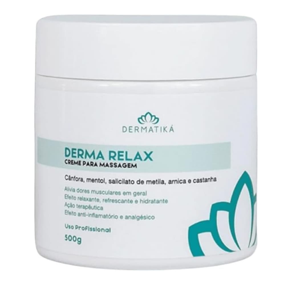 Creme Para Massagem Relaxante E Terapêutico Derma Relax 500g