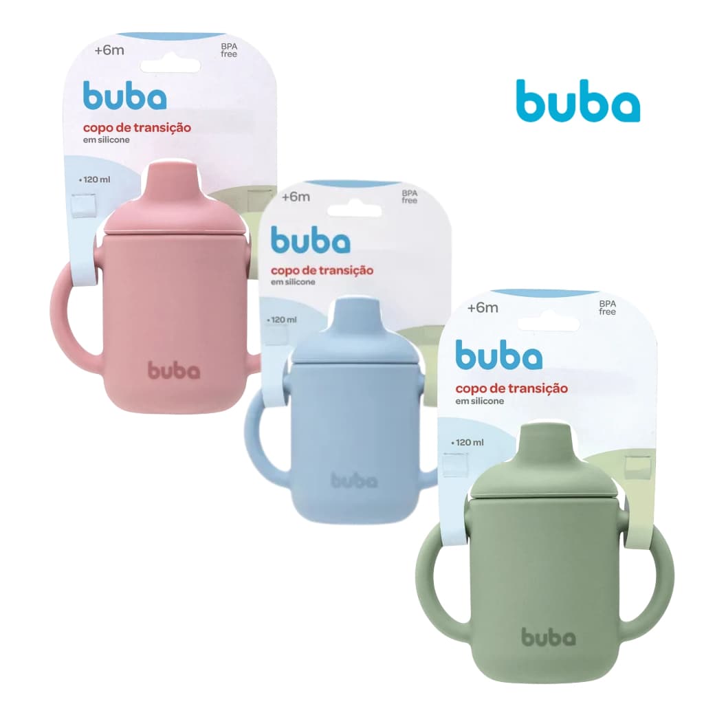 Copo de Transição em Silicone com Alça 120ml - Buba