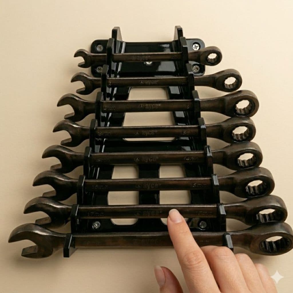 Suporte Resistente Suspenso Chave Combinada Organizador de Chave de Boca