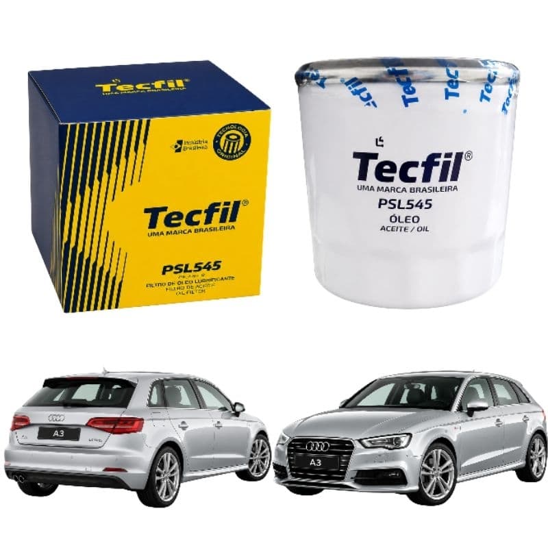 Filtro Óleo Tecfil PSL545 Audi A3 1.4 TFSI 8V 16V 2014 A 2016