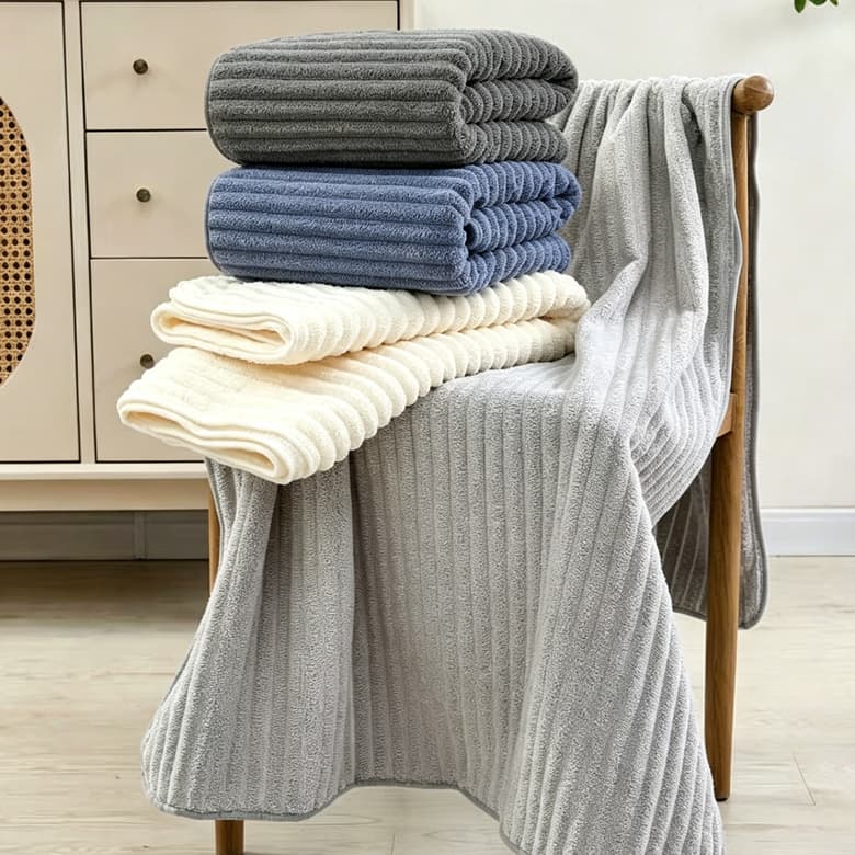 Toalha de Banho Coral Fleece – Macia,  Secagem Rápida e Alta Absorção 70x150cm 232g toalha de banho grande e grossa