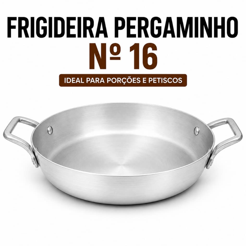 Frigideira Pergaminho N16 Prática para Servir e Preparar