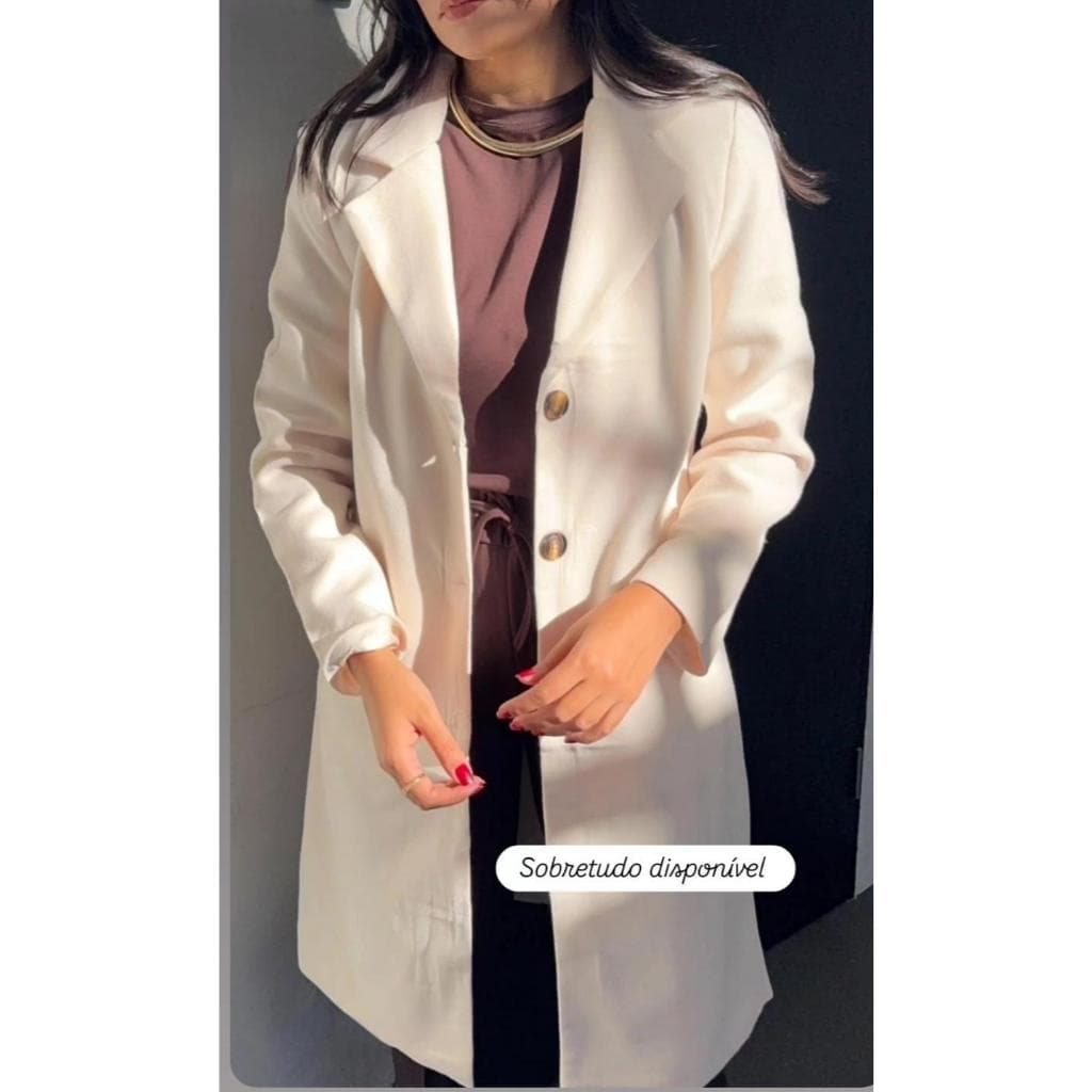 Casacos De Lã Feminino Inverno Longo Acinturado Frio