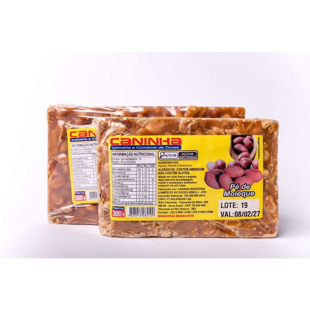 RAPADURA 100% NATURAL SABORES 500G AMENDOIM SABORES