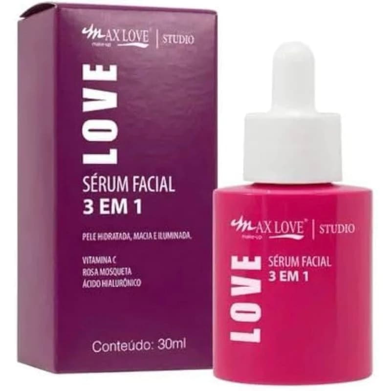 Sérum Facial 3 Em 1 Max Love Vitamina C 30ml