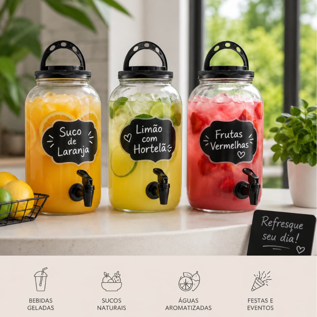 Kit Dispenser Amaciante E Sabão Em Pó Liquido 3,6l Lousa Cores