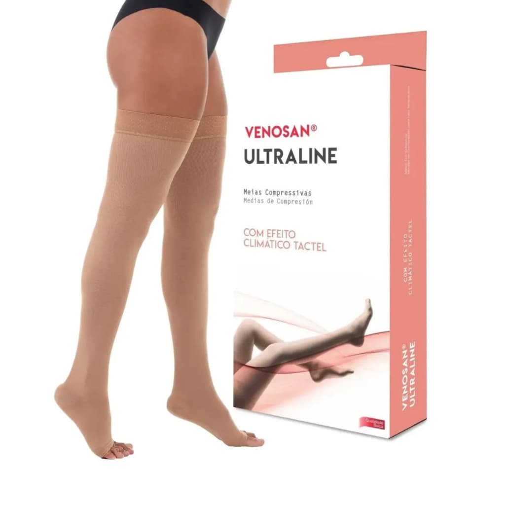 Meia Venosan Ultraline 4000 7/8 Compressão 20-30 mmHg Circulação Inchaço Varizes Trombose