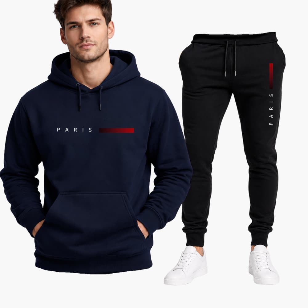 Conjunto Moletom Unissex Blusa Canguru Calça Jogger Confortável Paris