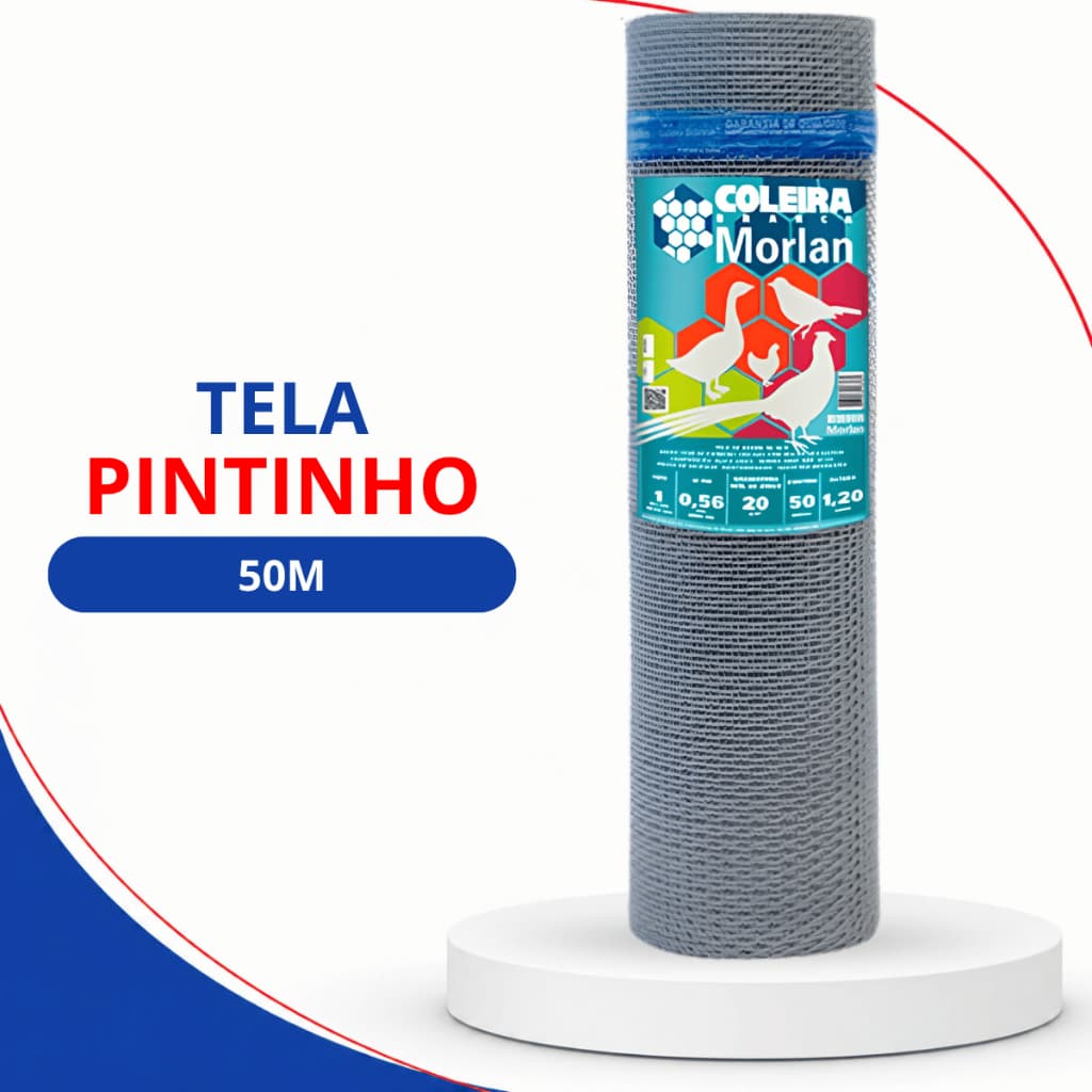 Tela Pintinho 50m Morlan Para Galinheiro e Cercamentos