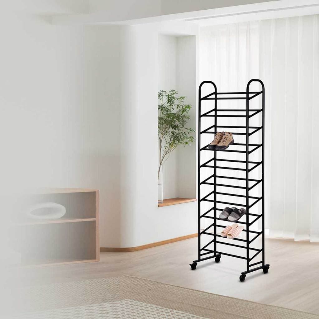Sapateira Vertical 30 Pares Organizador De Sapatos Preta