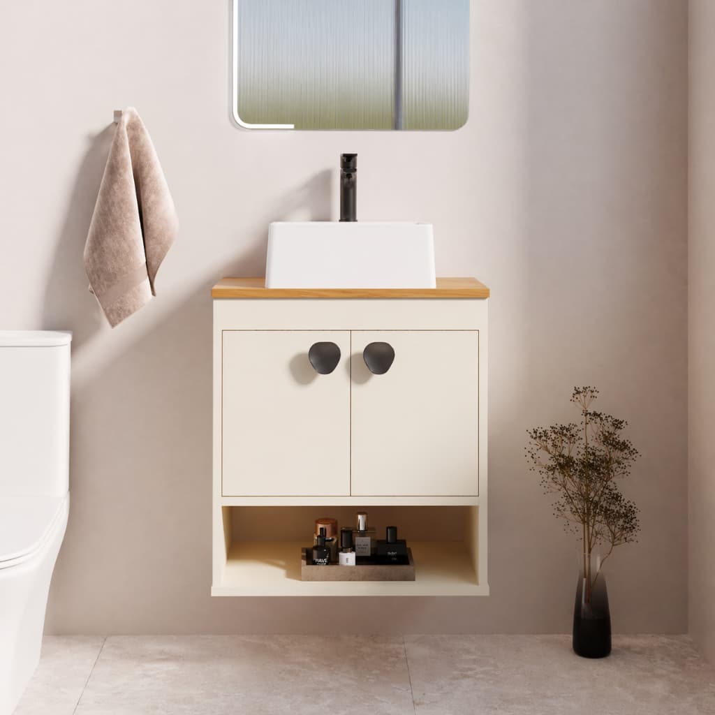 Gabinete Armario de Banheiro 100% MDF - Bari 50cm