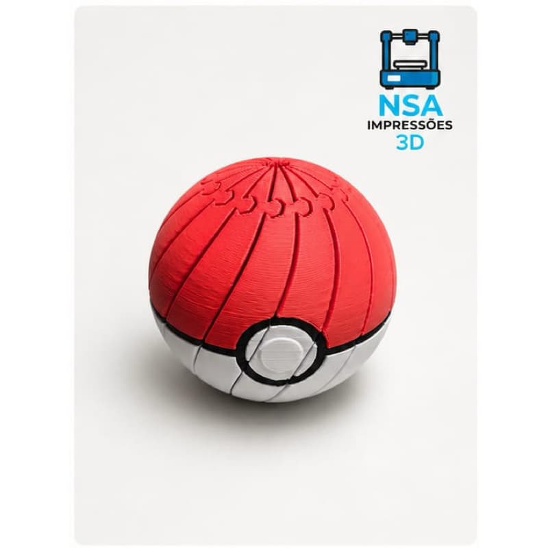 Bola Pokebola Sensorial Articulada - Brinquedo Interativo Relaxante Infantil Pokémon