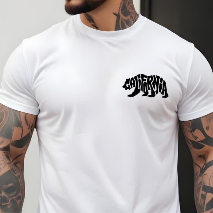 Camisa Masculina California Lançamento Camiseta Em Algodão 30.1 Confortável Macio Para o Dia a Dia
