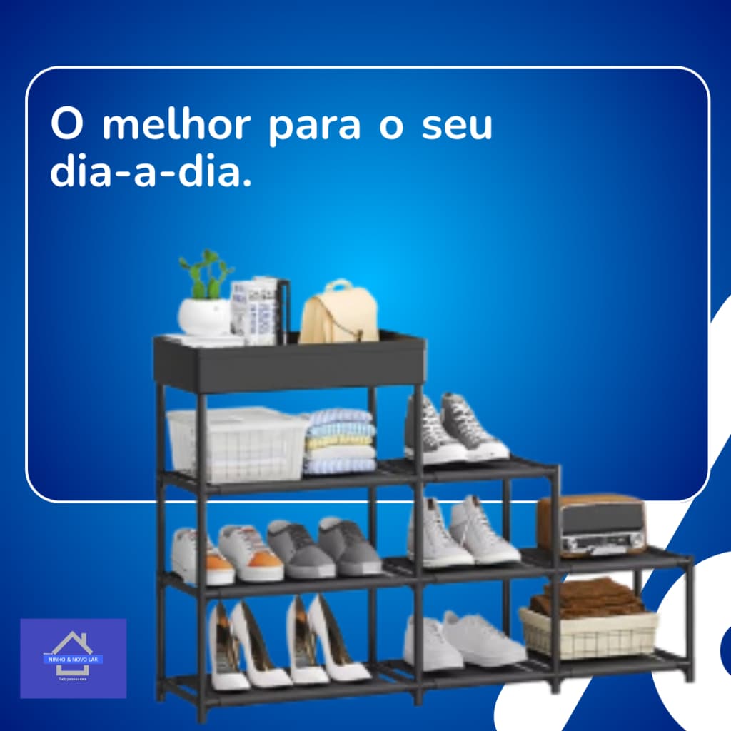 Estante Multiuso 4 Andares Organizador Sapateira Prateleira Sortida