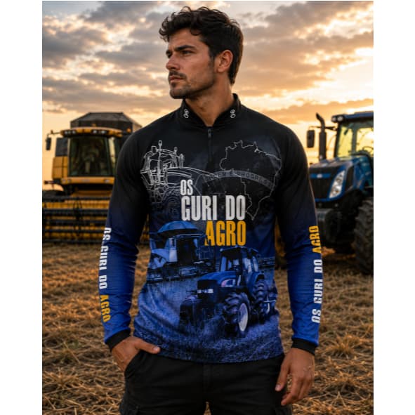 Camisa Camiseta de AGRO Prot Uv50+ Dry Fit SuperkingGLL-153