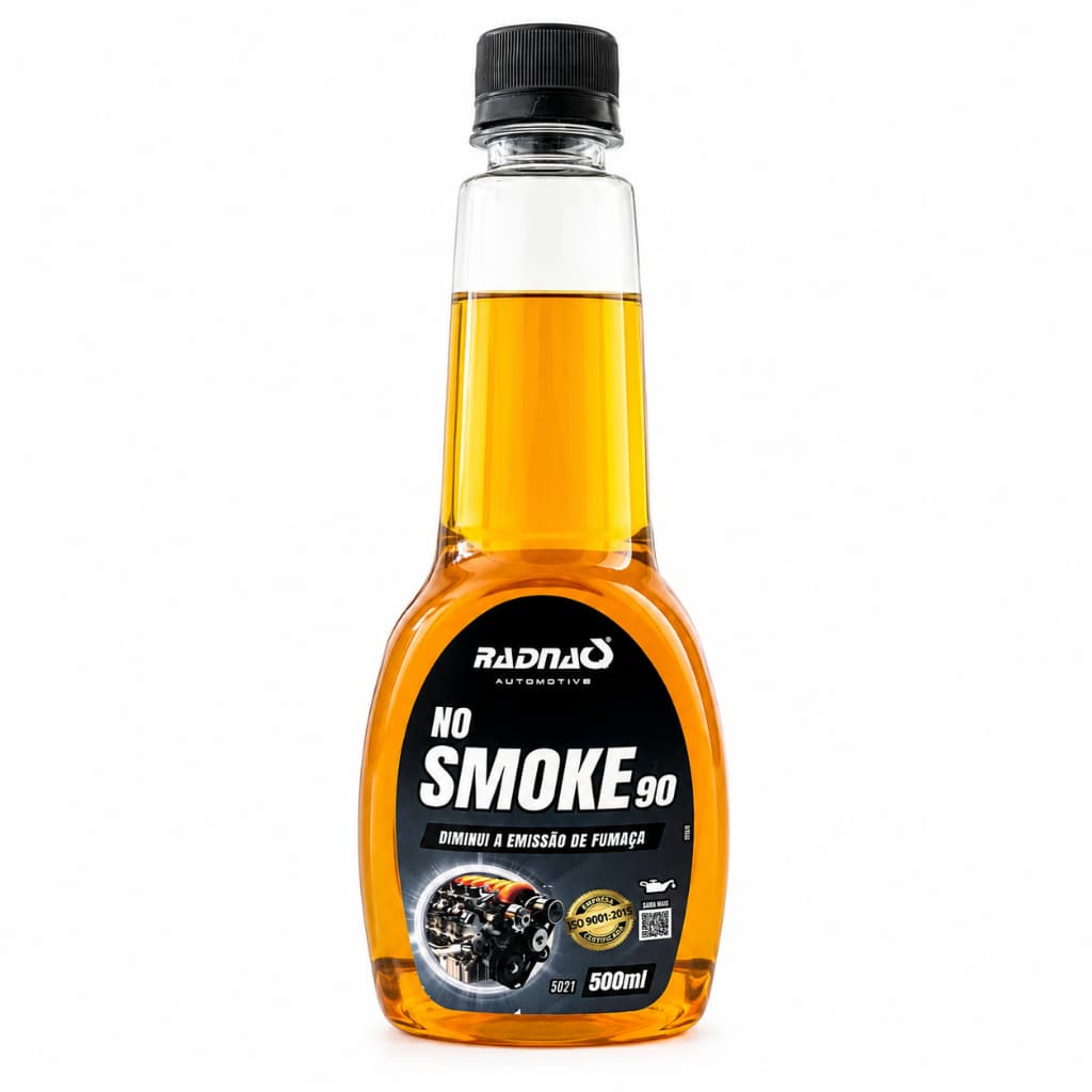 Aditivo para Óleo No Smoke 90 Radnaq 500ml – Reduz Fumaça e Protege o Motor