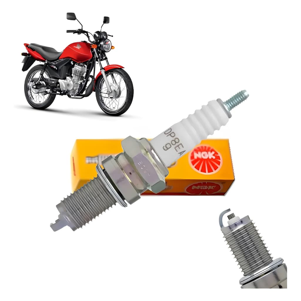 Vela Ngk Moto Dp8ea-9 Titan 125 Cb 450 Cbx 200 Xlx 250 350