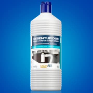 Desintupidor Desincrustante para Pias, Ralos, Vasos Sanitários e Encanamentos 1lt