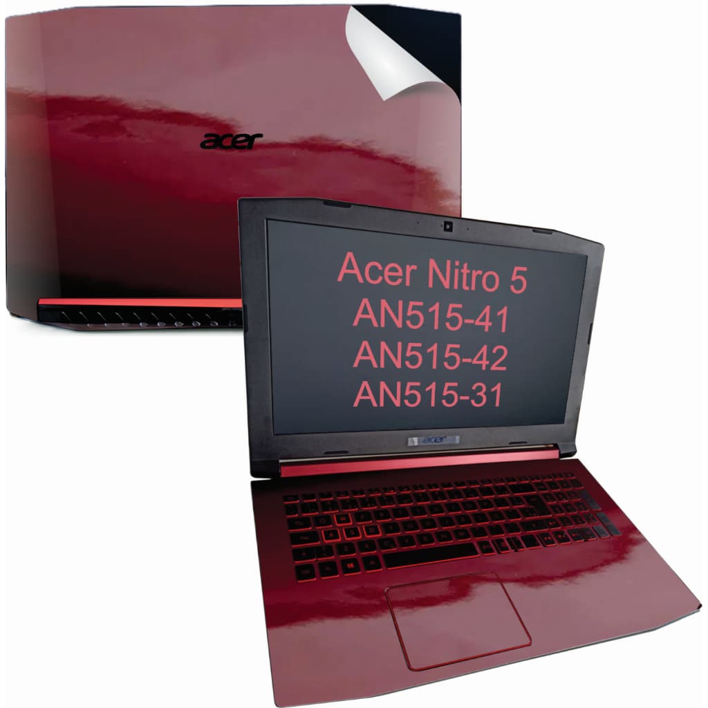 Kit adesivo skin notebook Acer Nitro 5 AN515 - 31 41 42 recorte tecla a tecla varias cores