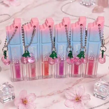 Gloss Lip Glitter Oil Sparkle Embalagem Chocolate cheiro sabor Cereja