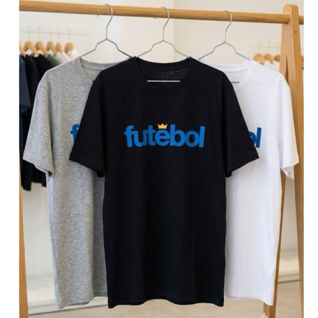 Camiseta Futebol Brasil Coroa campeão casual unissex