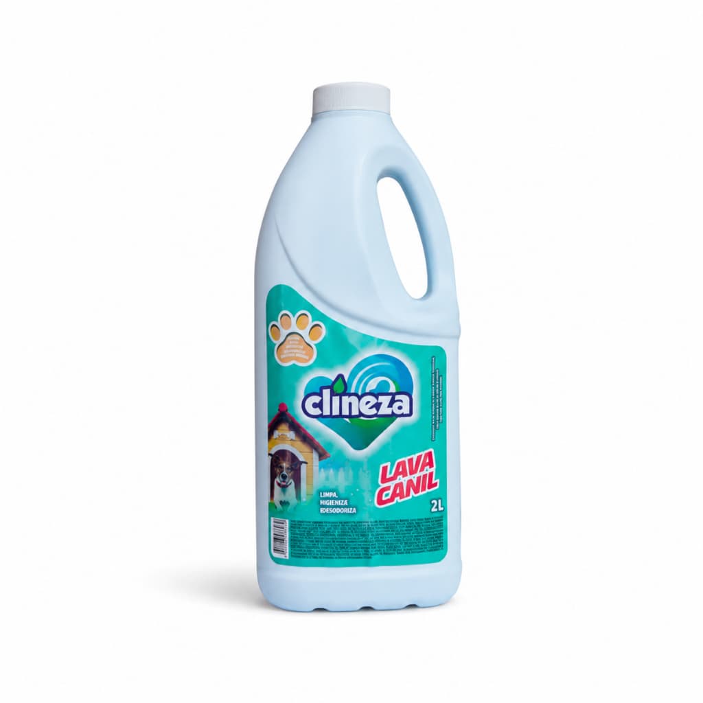 Lava Canil Clineza 2 Litros Limpa Canil Tira Cheiro Pet Concentrado Eliminador de Odor