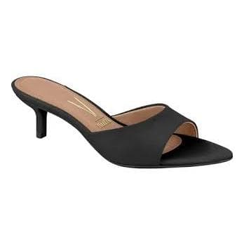 TAMANCO FEMININO VIZZANO OFICIAL PELICA PRETO SALTO FINO BAIXO BICO FOLHA SUPER ELEGANTE CONFORTÁVEL