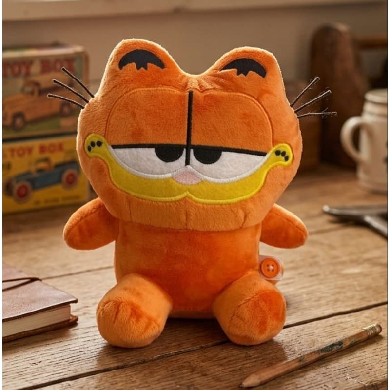 Pelúcia Garfield gato 26 cm para brincar e decora