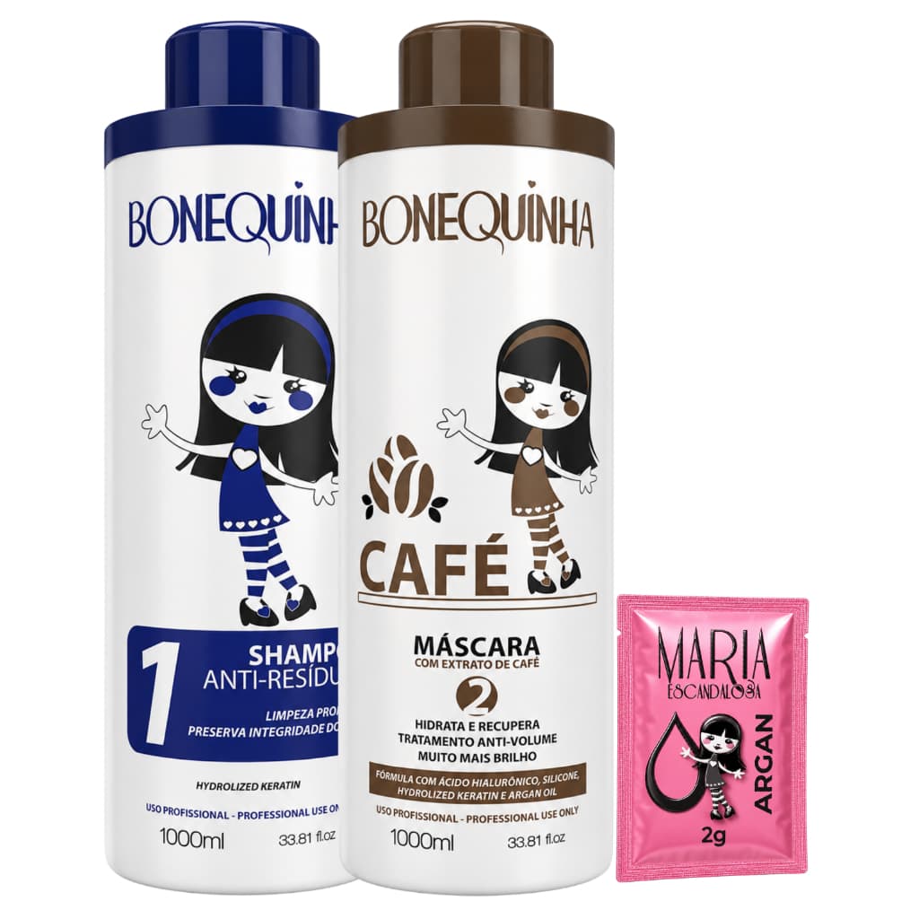 Progressiva De Café 2x1 Litro Bonequinha Escandalosa