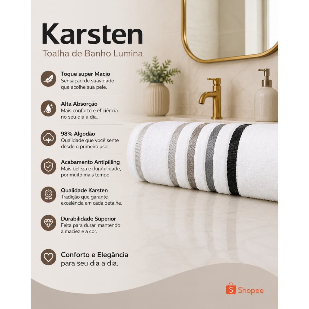 Toalha De Rosto Felpuda Algodao Branco Com Detalhes Modernos Para Banheiro Conforto E Elegancia