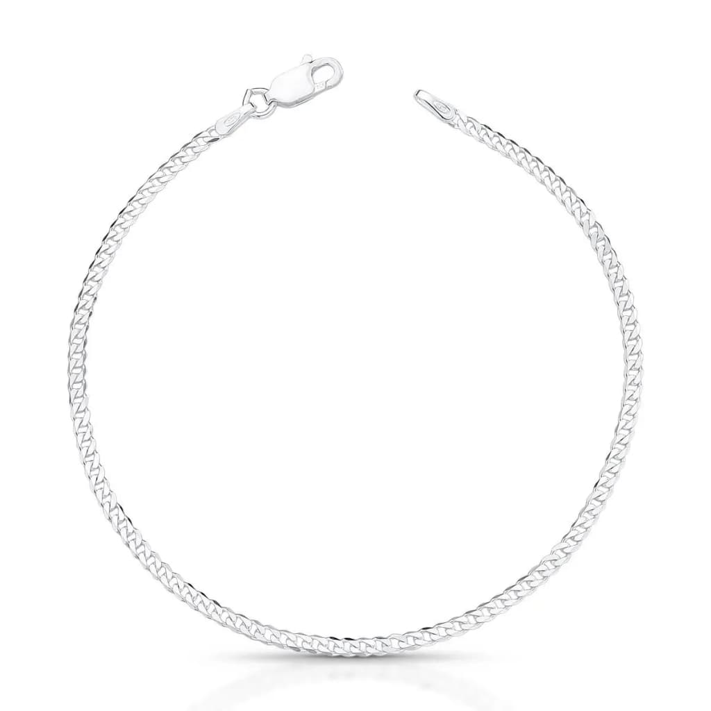 Pulseira Grumet Prata 925 Masculina Original Corrente Italiana Várias Medidas