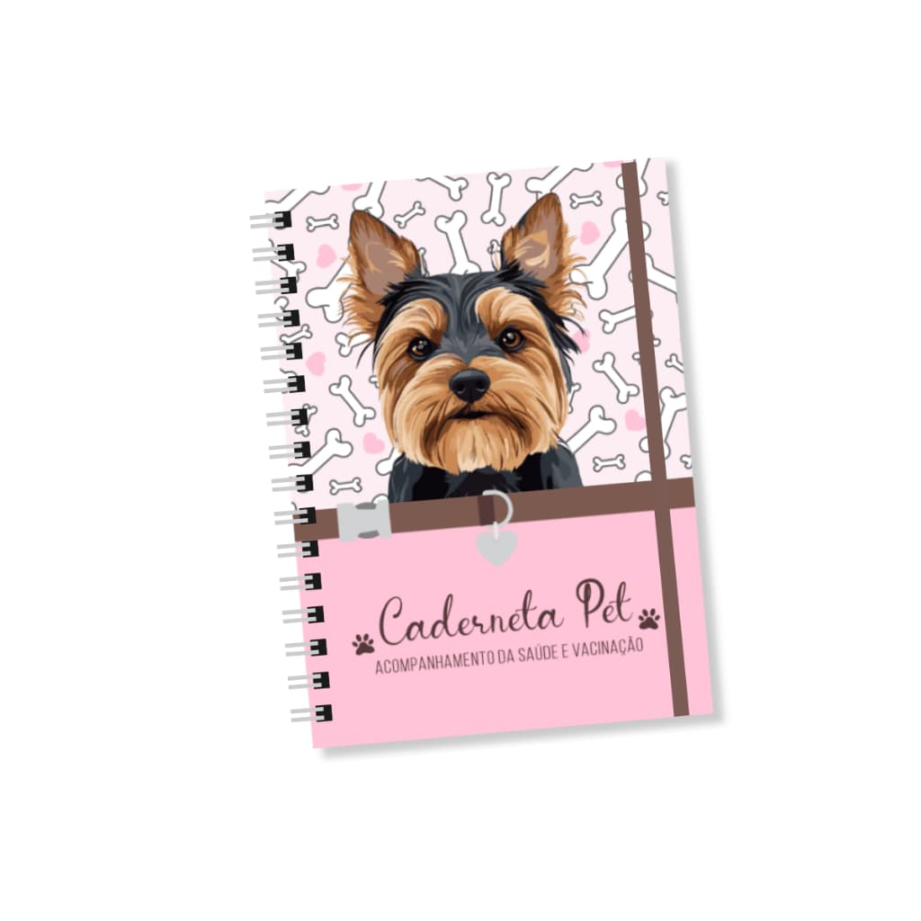 Caderneta Vacinação Pet acompanhamento da Vida Completa do seu pet Capa Dura A5