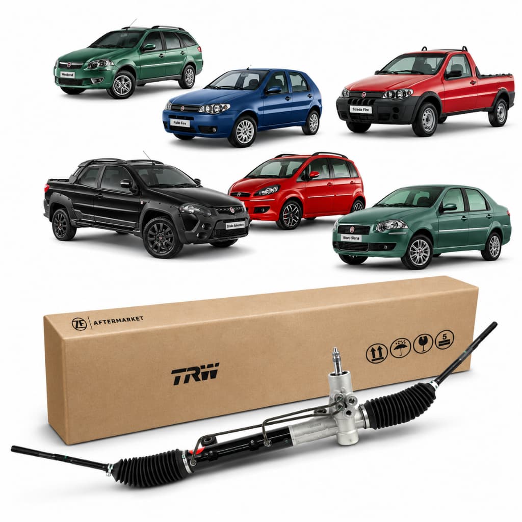 Caixa Direção Hidraulica Nova Trw Palio Strada Fire Etork Idea Siena Fire Ap 2000 C.Axial S.Term