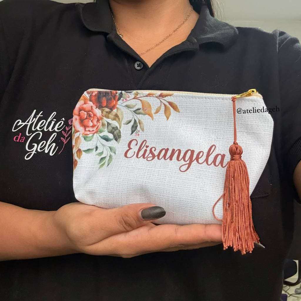 Necessaire  Personalizada, madrinha, casamento, aniversário, lembrancinha.