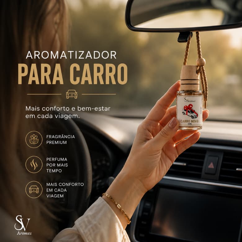 Kit 3,2,1 Aromatizadores de Carro Premium | Cheirinho de Carro Premium | Alta Fixação Perfume