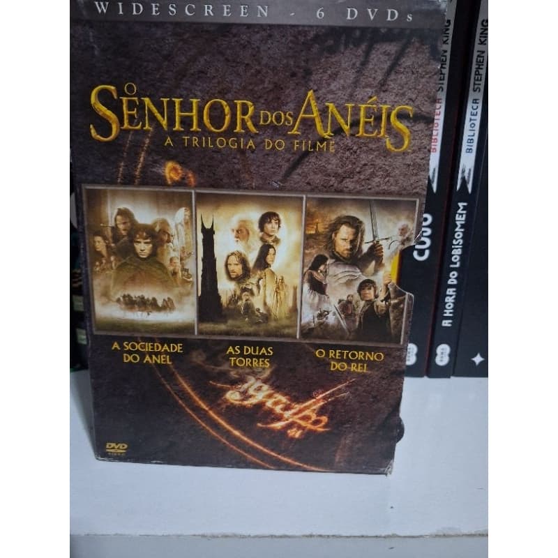 DVD BOX ORIGINAL SENHOR DOS ANÉIS TRILOGIA DO FILME (A Sociedade do Anel, As Duas Torres, O Retorno do Rei)