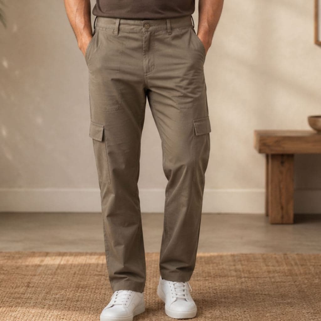 Calça Cargo Profissional Brim Pesado Unissex