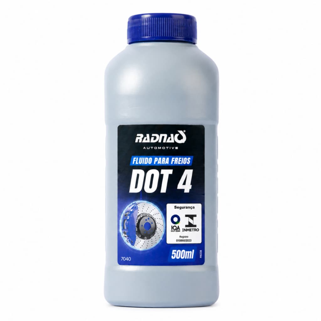 Fluido de Freio Dot4 Radnaq Original de Qualidade Óleo Carro Moto Universal Reservatório Kit