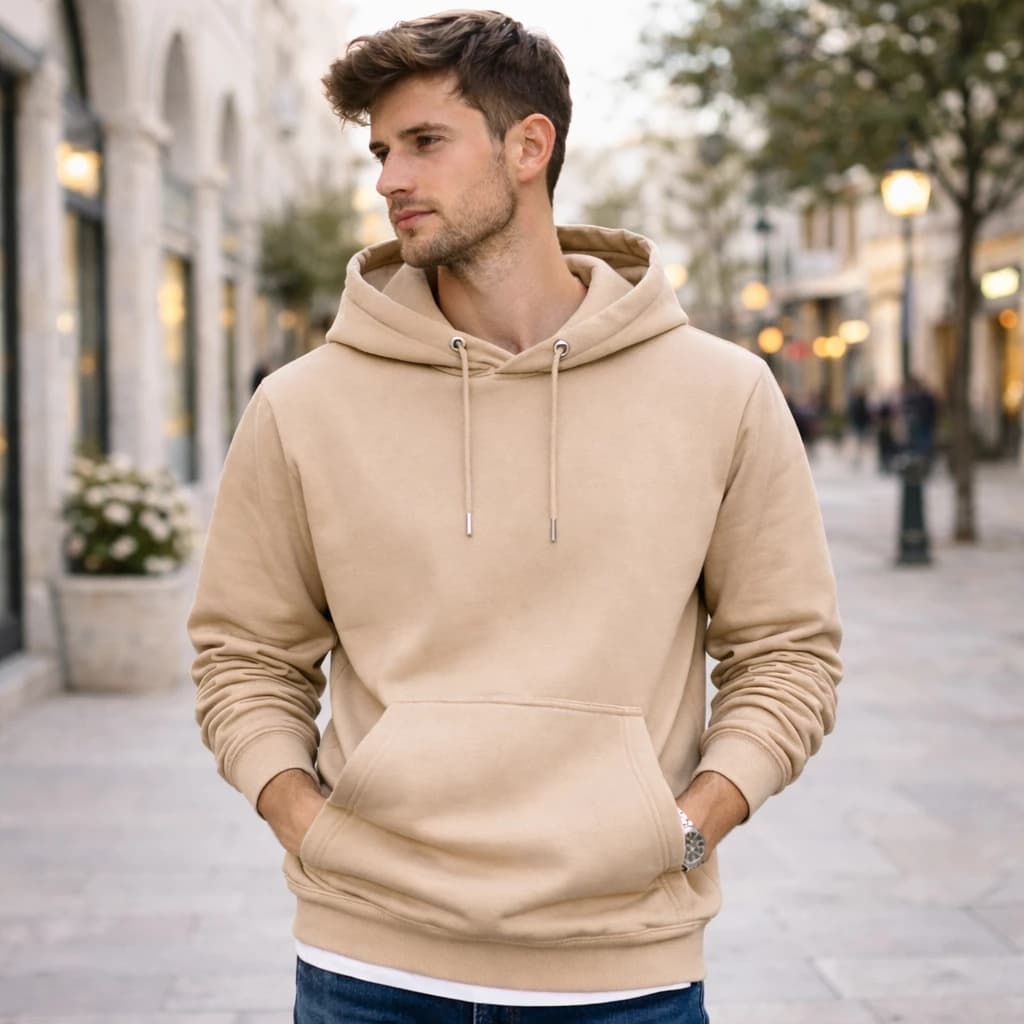 Moletom Casaco Canguru Flanelado Inverno Capuz Liso Confortável Unissex Blusa de Frio