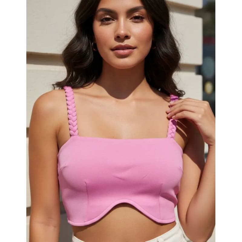 Cropped Feminino Alcinha Blusa Estilosa