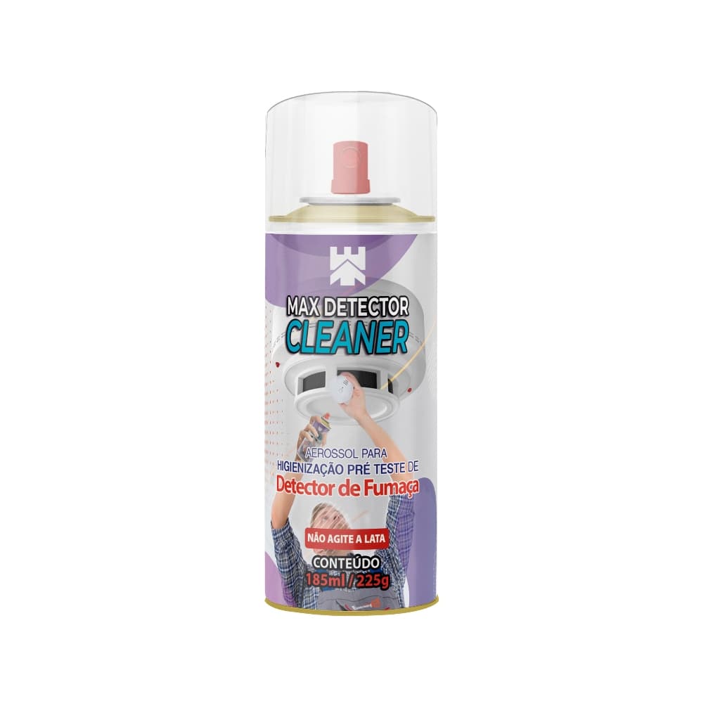 Higienizador de Detector de Fumaça 185ml/225g - Max Detector Cleaner