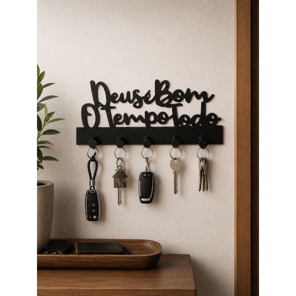 Porta chaves, porta chave parede, organizador de chaves, suporte para chaves, decoração cristã, decoração religiosa