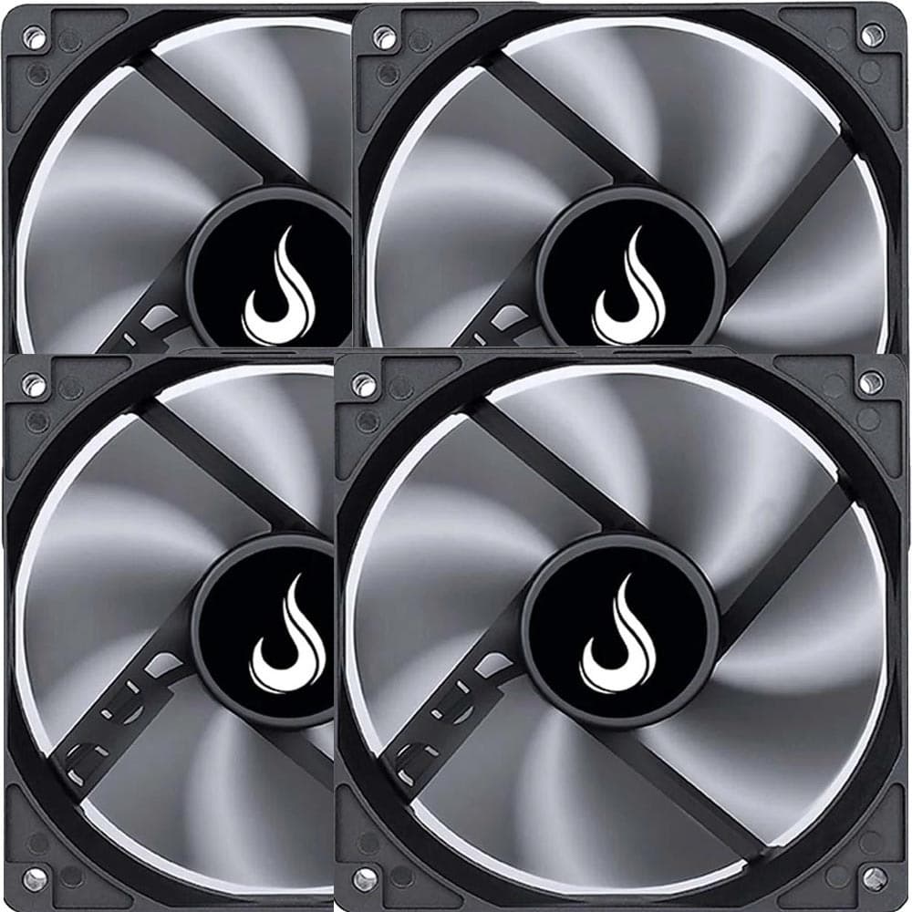 Kit com 4 Coolers Fan Ventoinhs Pc Gamer Qualidade Rise Mode