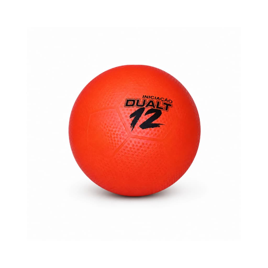Bola de Queimada Recreativa Iniciação Dualt Número 12 - Cor Vermelho