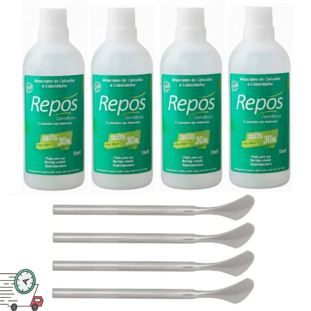 Repos Kits Spa Dos Pés Amaciante 150ml + 222 Cutemax Tira Calo Calosidade Podologia Manicure