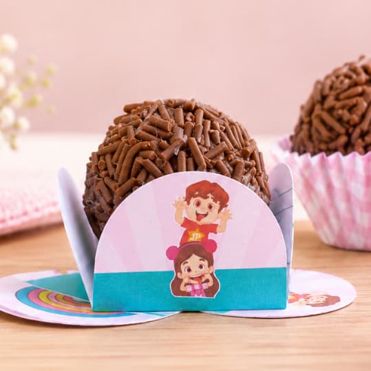 MARIA CLARA E JP Forminhas 4 Pétalas Nº 6 para Doces Docinhos Festa Aniversário