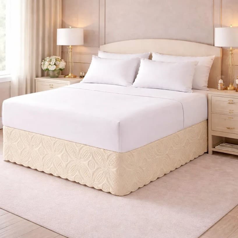 Saia Para Cama Box QUEEM Matelada Luxo Marie Envio Rápido
