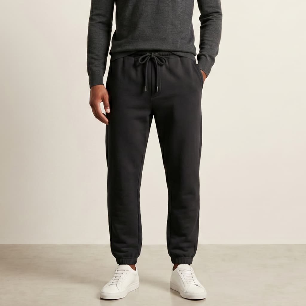 Calça Inverno Moletom Jogger Masculina Bolsos Laterais Amarração Punho Academia Treino Caminhada