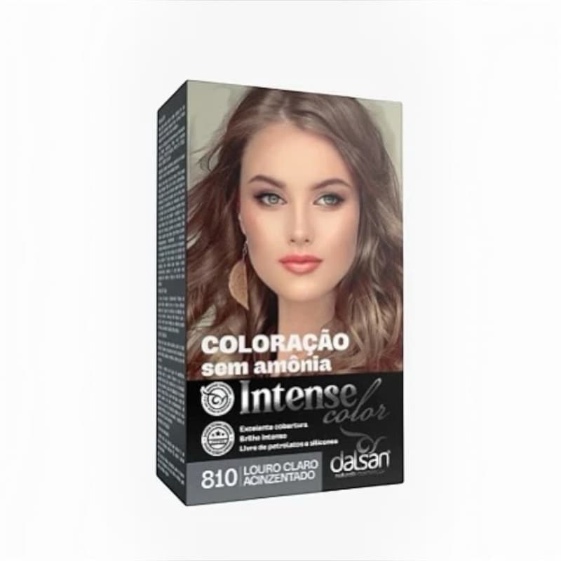 coloração sem amônia louro claro acinzentado Dalsan cor 810