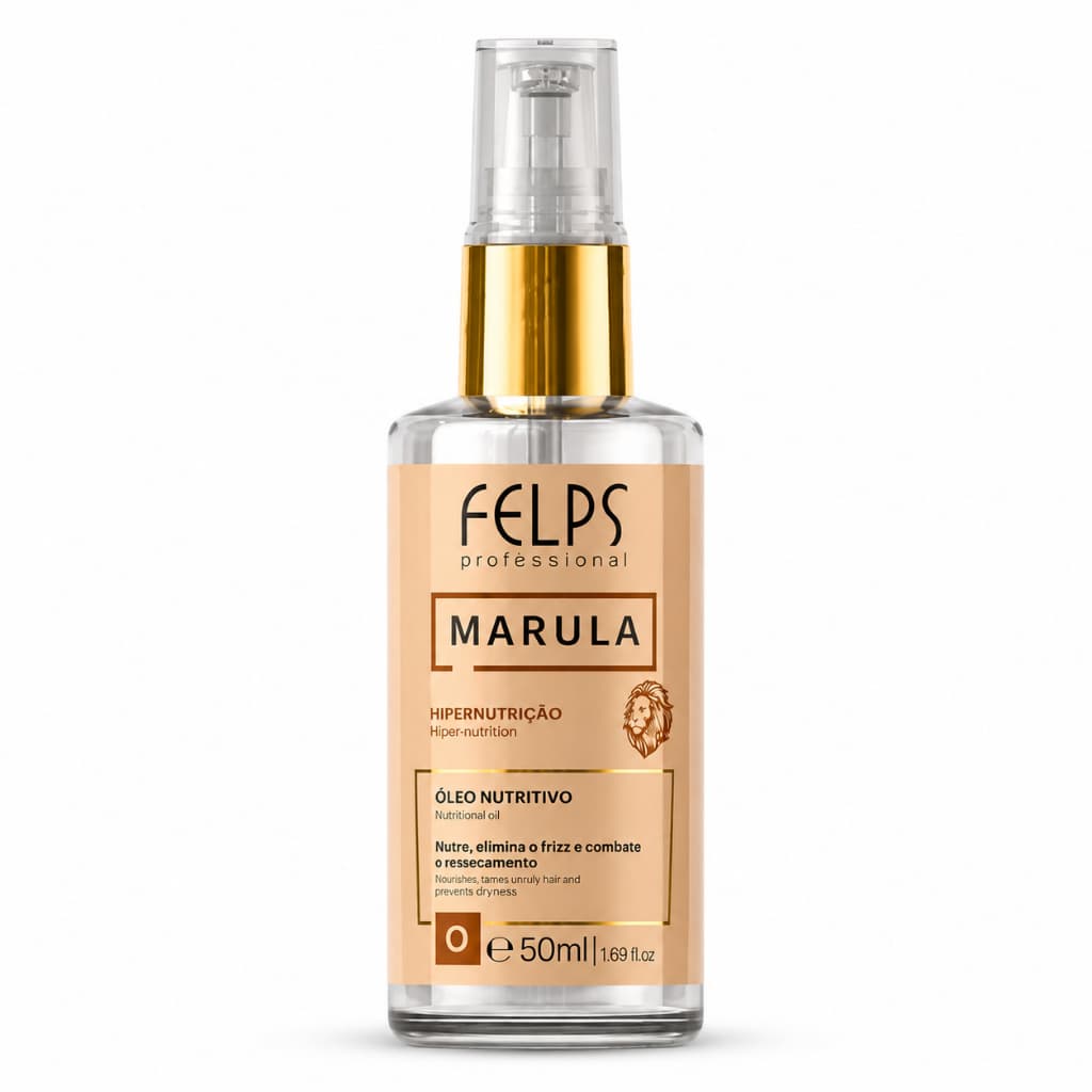 Óleo de Marula Felps Professional 50ml Anti Frizz Nutrição Capilar